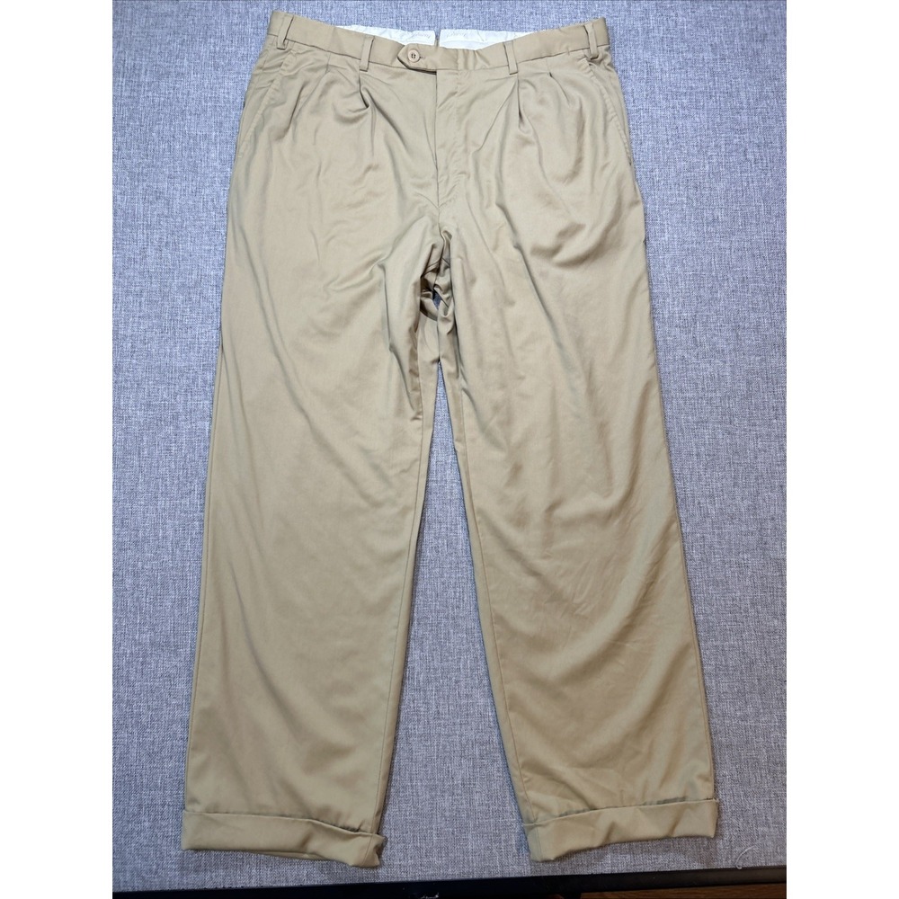 Brioni Dress Pants Mens 36x29 Classic Fit Dress Slacks Wool Trousers Italy Beige